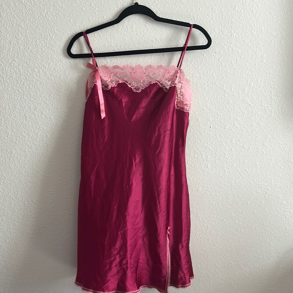 Hot Pink Victoria’s Secret Slip Dress